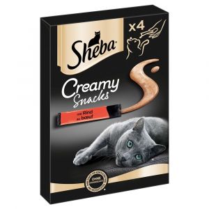 Image de Sheba 9x12g Creamy Snacks poulet & fromage - Friandises pour chat