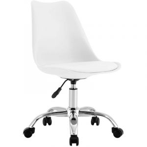 Thinia Home - Eyre Chaise de bureau à roulettes 97x47x58cm