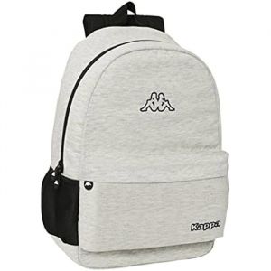 Safta Sac à dos scolaire - KAPPA - Confortable - Polyvalent - 30 x 14 x 46 cm - Gris