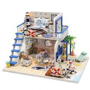 Dam Maquette en bois 3d costa azul 19x15x13 cm.