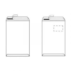 Herlitz Pochettes d'expédition c4, auto-adhésives, brun sans fenêtre, en papier récyclé kraft, 90 g m2, poids 15,9gcontenu 1