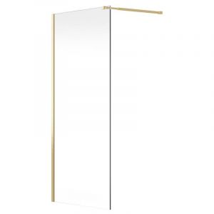 Paroi de douche &agrave; l'italienne - Dor&eacute; - 140x200 cm - daren