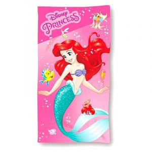 Aymax Serviette De Plage - Ariel La Petite Sirène - 70 x 140 cm