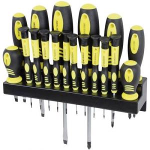 Brüder Mannesmann Lot de tournevis 18 pièces vis à fente, vis Phillips, TORX® intérieur 11410 1 set