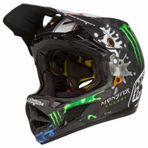 Image de Troy Lee Designs Casque integral d4 mips carbon zink noir s 55 56 cm