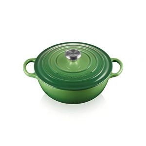 L creuset Le Creuset Marmite Signature en Fonte Emaillee avec Couvercle, 26 cm, Ronde, 4 L, 4,255 kg, Bamboo,