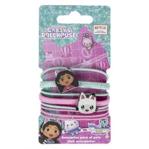 Elastiques pour Cheveux Gabby's Dollhouse 8 Pièces Rose