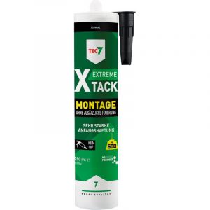 Lot colle de montage x-tack tec7 1 carton(s) de 12 pièce(s) colle de montage x-tack noir - tec7