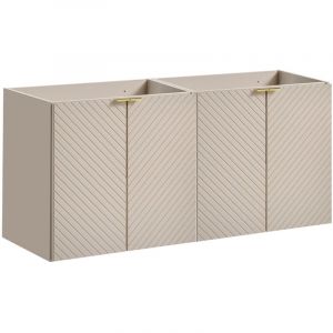 Image de Petits-meubles - Meuble sous-vasque 120cm 4 portes Manoa Cachemire