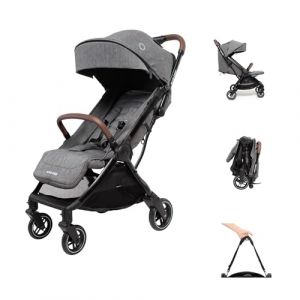 Maxi-Cosi Eva3 Poussette, 0-4 ans, 0-22 kg, Poussette Bebe, Légère, Compacte, Position Allongée, 3 Positions d'Inclinaison, Pliage Automatique, Sangle de transport, Select Grey