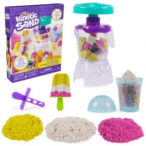Spin Master Kinetic Sand Sable Magique - La Fabrique Smoothies 396 G + 9 Accessoires - Sculptez &Agrave; l'Infini Ce Sable Color&eacute; comme De La P&acirc;te &Agrave; Modeler - Jouet Sensoriel - Jouet Enfant 5 Ans Et +