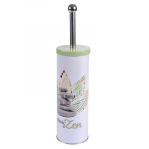 Brosse WC Imprimée "Zen Wood" 37cm Blanc Prix