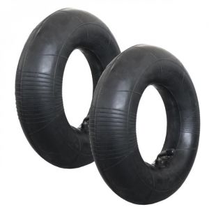 Linxor Lot de 2 chambres à air valve droite pour diable, chariot, tondeuse ou autre - 3.00 - 3.50 - 4