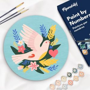 Peinture par numéro – oiseau & fleu