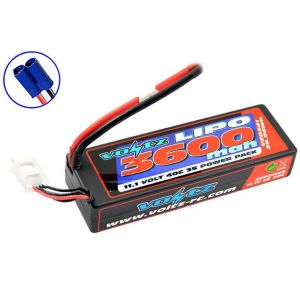 Image de Voltz 3600Mah Hard Case 11.1V 40C Lipo Stick-Low Pro 3S Size- EC5