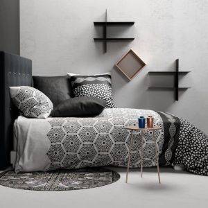 Image de Housse de Couette 260x240 Pavage + 2 taies Coton 57 Fils