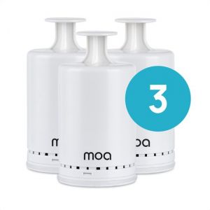 Moa Filtres pour distributeurs d'eau chaude - Pour HWD01B - 3 pièces - Blanc - HWDF02
