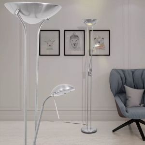 VidaXL Lampadaire à LED à éclairage réglable 23 W