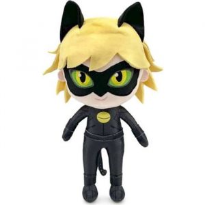 Peluche Miraculous : Chat Noir 32 Cm - Set Doudou Adrien + 1 Carte - Enfant - Neuf
