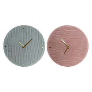 Horloge Murale DKD Home Decor Polyester 2 pcs 40 5 40 cm