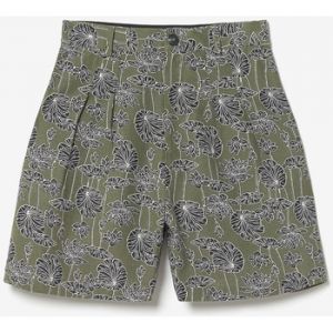 Le Temps des Cerises Short Bermuda fost kaki à motif fleuri - Couleur EU S,EU M,EU L,EU XL,EU XS - Taille Vert