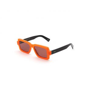 Image de Retrosuperfuture Unisex V6U Pilastro juice Lunettes de soleil Ac&eacute;tate Orange Marron Carr&eacute; Normale