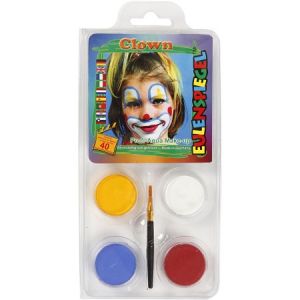 Image de Creotime Maquillage enfant - Clown - 4 couleurs