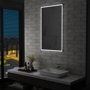 Image de VidaXL Espejo de pared de ba&ntilde;o con LED 60x100 cm