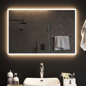 VidaXL Miroir de salle de bain à LED 90x60 cm