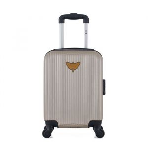 Lpb - valise cabine xxs abs agata 4 roues 46 cm - beige