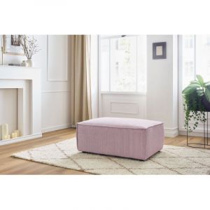 Bobochic Pouf compact NIHAD velours côtelé