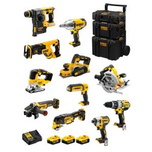 Dewalt Kit DWK1103 (DCD996+DCH273+DCG405+DCF887+DCF899H+DCS334+DCS570+ DCS355+DCP580+DCS367+DCL050+ 3x5,0AhDCB115Caddy 3en1)