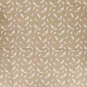 Tissu coton plumes vendu par 50 cm(...) - feuillegalet