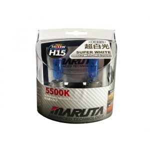 Ece Lampes halogènes au xénon 5500K - Marque - MTEC H15 55/15W SUPER WHITE MT-489A