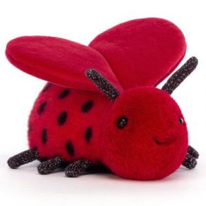 Jellycat Peluche Loulou Love Coccinelle (13 cm)