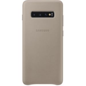 Samsung Coque S10+ Cuir gris