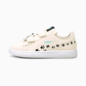 Image de Puma Baskets Smash v2 Summer Animals Enfant Eggnog Black 2