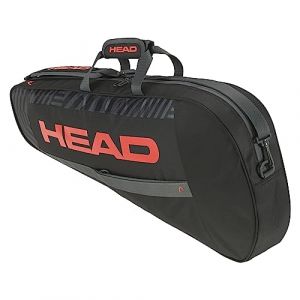 Head Racquet Bag Sac de Raquette de Base Unisex, Noir/Orange, L