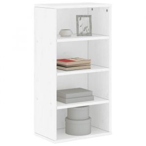 VidaXL Armoire latérale ODDA blanc 40x24x79 cm bois massif pin, armoire, buffet, meuble de rangement de cuisine, meuble de 4103602