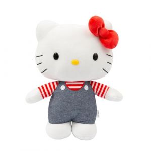 Gptoys Hello Kitty, Peluche, 30 cm, Modèle Bleu Denim, pour Les Enfants dès 3 Ans, HKT133