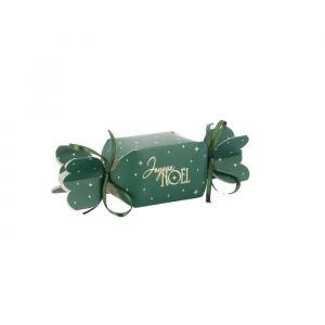 8 contenants bonbon joyeux noël 4.5x15x4.5cm vert - générique 96566