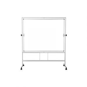 Image de Bi-office Tableau blanc mobile pivotant - effaçable à sec -120 cm x 90 cm