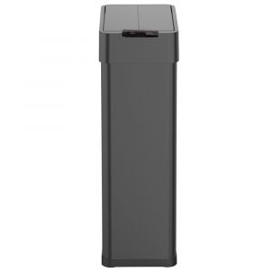 Kitchen Move Poubelle de cuisine automatique Acier inoxydable Noir 90L