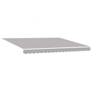 VidaXL Toile de rechange pour store banne Gris clair 400 × 350 cm
