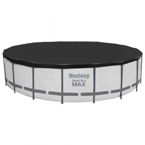 Image de Bestway Couverture de piscine Flowclear Fast Set 555 cm Noir