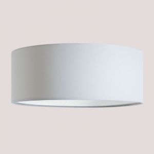 Plafonnier en tissu Dustyn SKLUM Blanc 17 cm