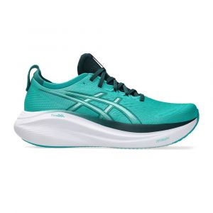 Asics Gel-Nimbus 27 Chaussure De Running Sans Stabilisateurs Hommes - Bleu, Vert Olive, Pointure 49