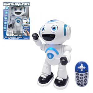 Lexibook Powerman Master - Version Allemande - Robot interactif Qui lit dans Les pens&eacute;es, Jouet pour Enfants Danse, Joue de la Musique, Quiz Animaux, STEM, avec t&eacute;l&eacute;commande, Programmable - ROB25DE