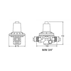 Image de Watts Industries Réducteur de pression redupress 3/4 mm - 81015