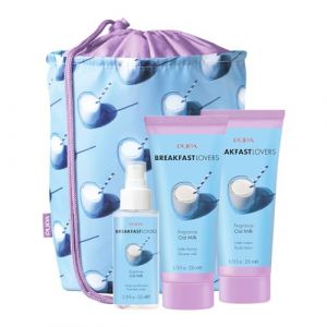 Pupa BREAKFAST LOVERS KIT 4 Latte Doccia - Latte Corpo - Acqua Profumata OAT MILK 100 ML Acqua Aromatica Corpo + 200 ML Latte Doccia + 200 ML Latte Co
